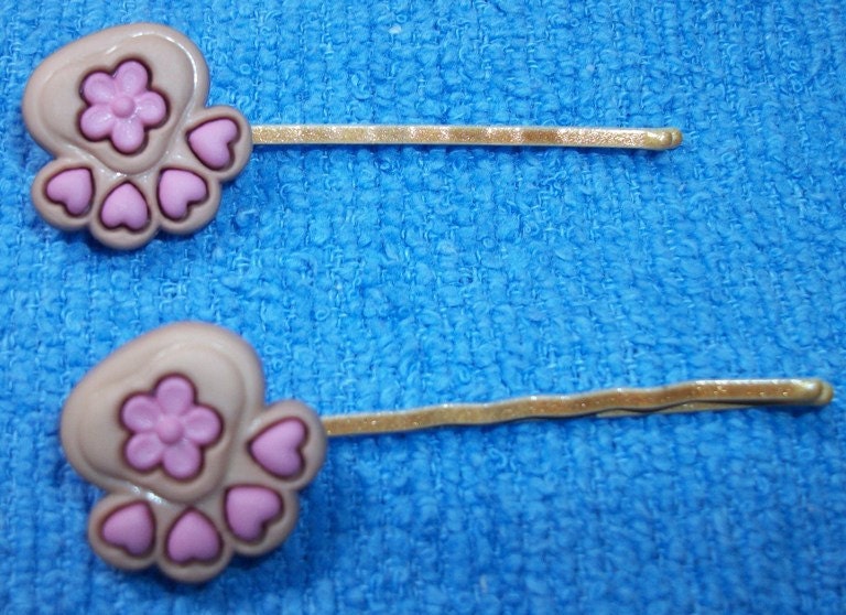 Cat paws bobby pins