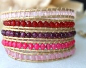 Pink Tone Quality Wrap Bracelet