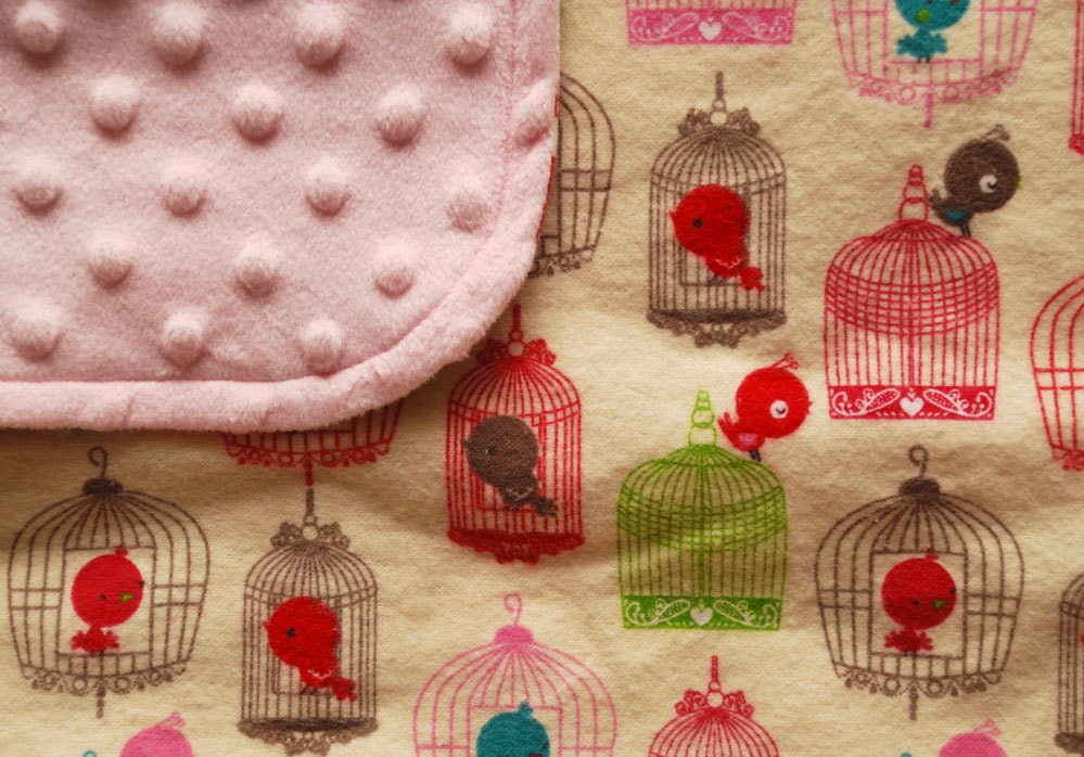 Sweet pink baby girl blanket - Cage Free