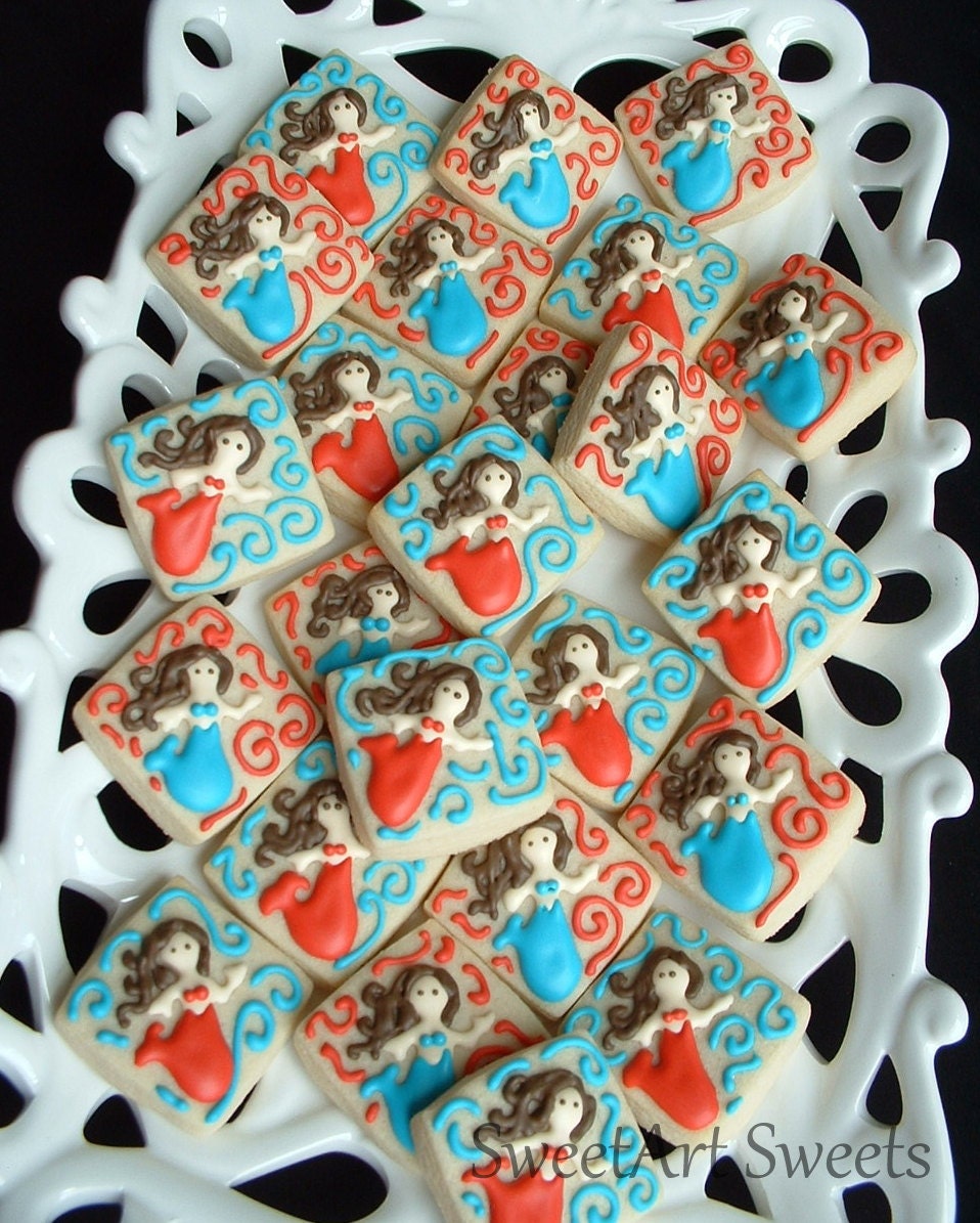 Mini Mermaid cookies - 2 dozen