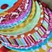 Pennant or Scalloped Fabric Bunting/Garland - Red