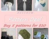 PDF Crochet PATTERN Deal: Buy 5 Patterns and Save