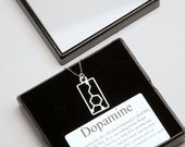 Dopamine Molecular Structure Necklace