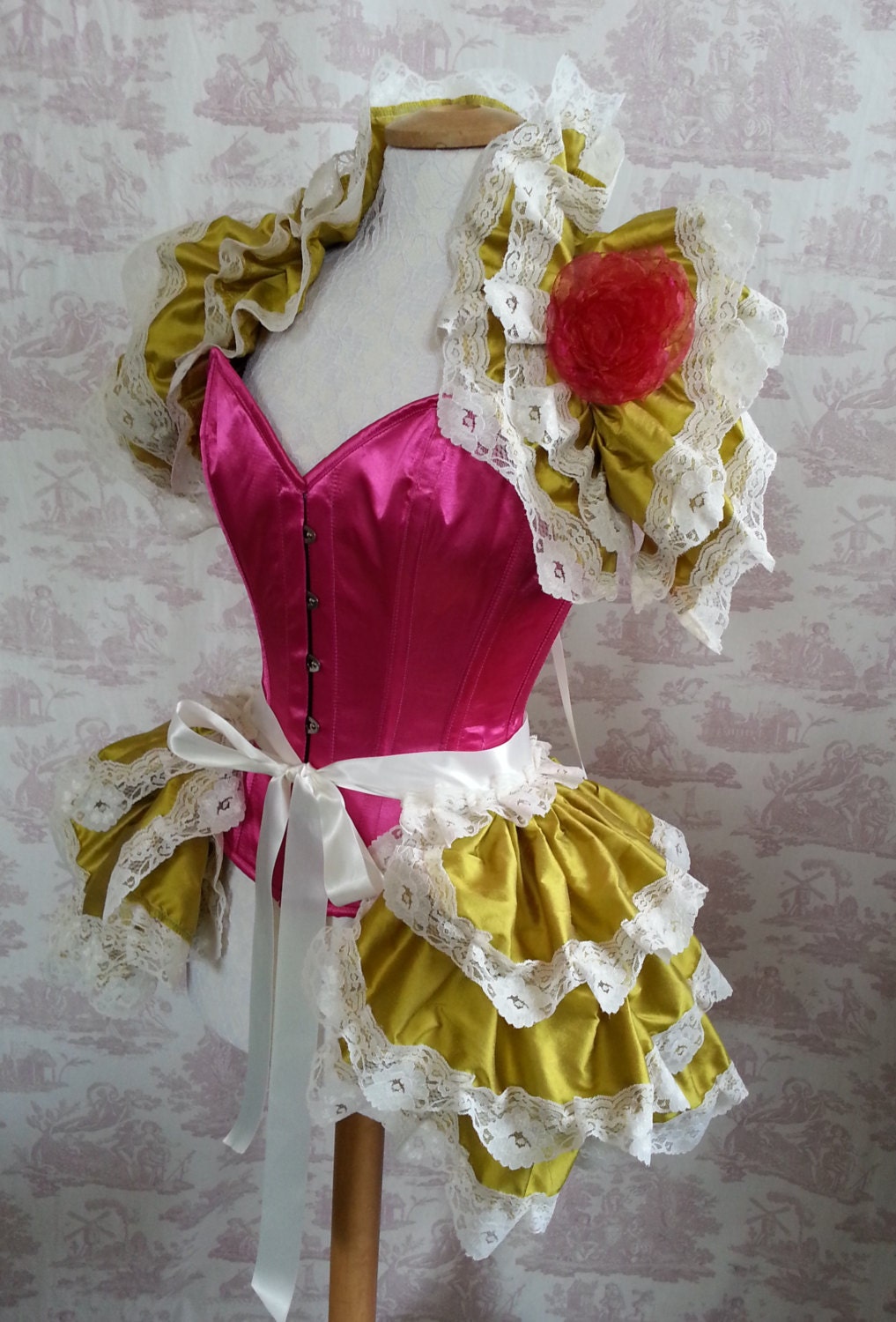 Silk Steampunk Bustle BURLESQUE   STEAMPUNK  By Gothic Burlesque