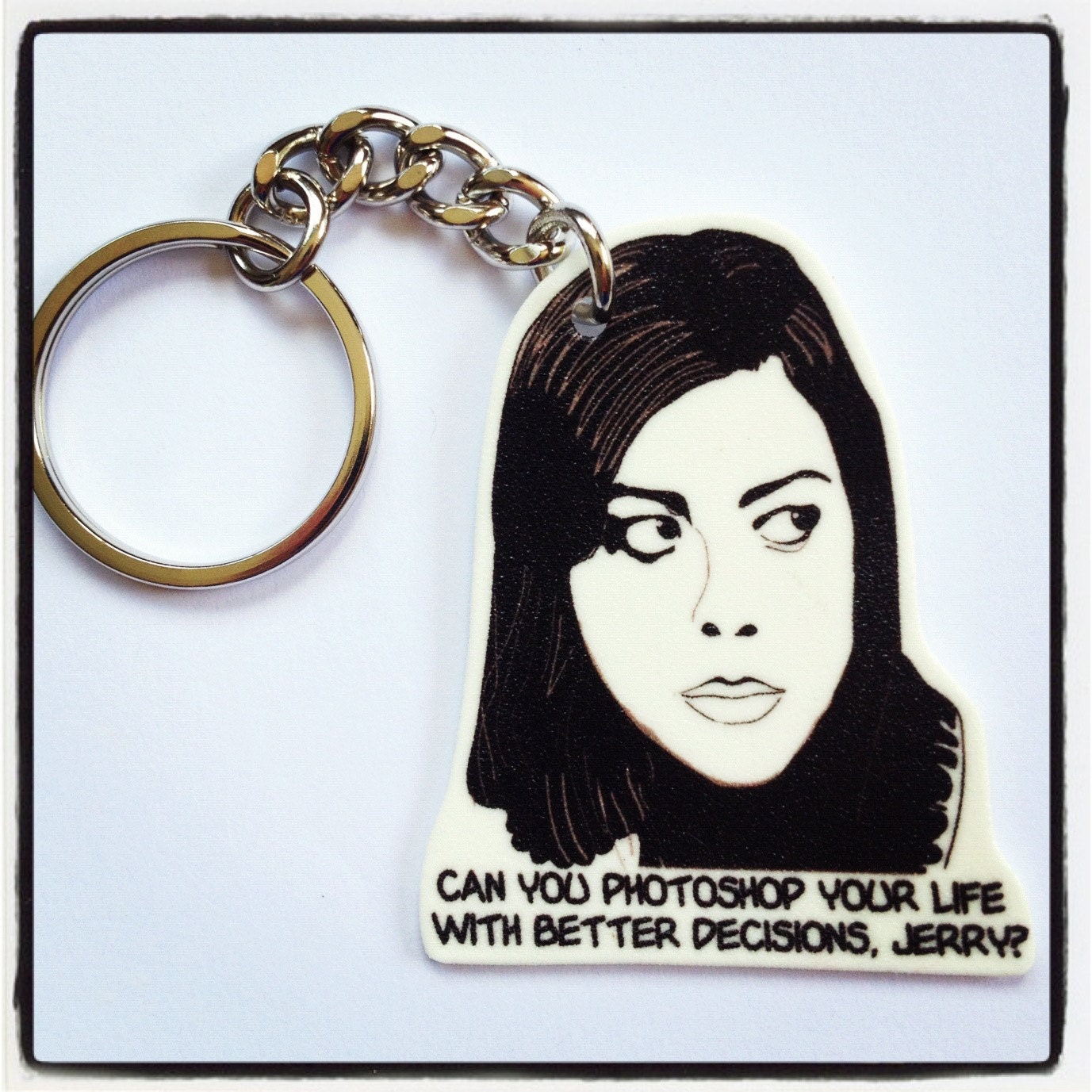 Parks and Recreation - April Ludgate quotes keychain