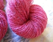 Merino Handspun Yarn in Soft Red Shades