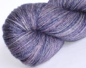 Sock yarn Lavender Blue bfl / silk 55/45 hand dyed fingering / sock weight yarn