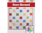 Stars Abound - a PDF Quilt Pattern - Throw Size