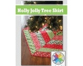 Holly Jolly Christmas Tree Skirt Pattern (pdf)