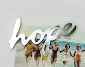 Mirror Fridge Magnet Word Hope - words, typography