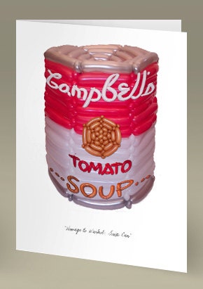 Homage to Warhol: Soup Can 5" x 7" Note Card - Box of 10