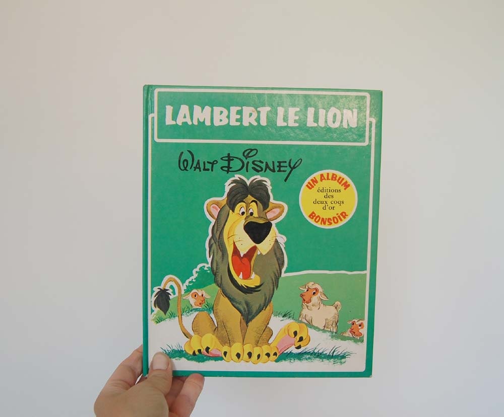 Vintage French Childrens Book - Lambert Le Lion  1979