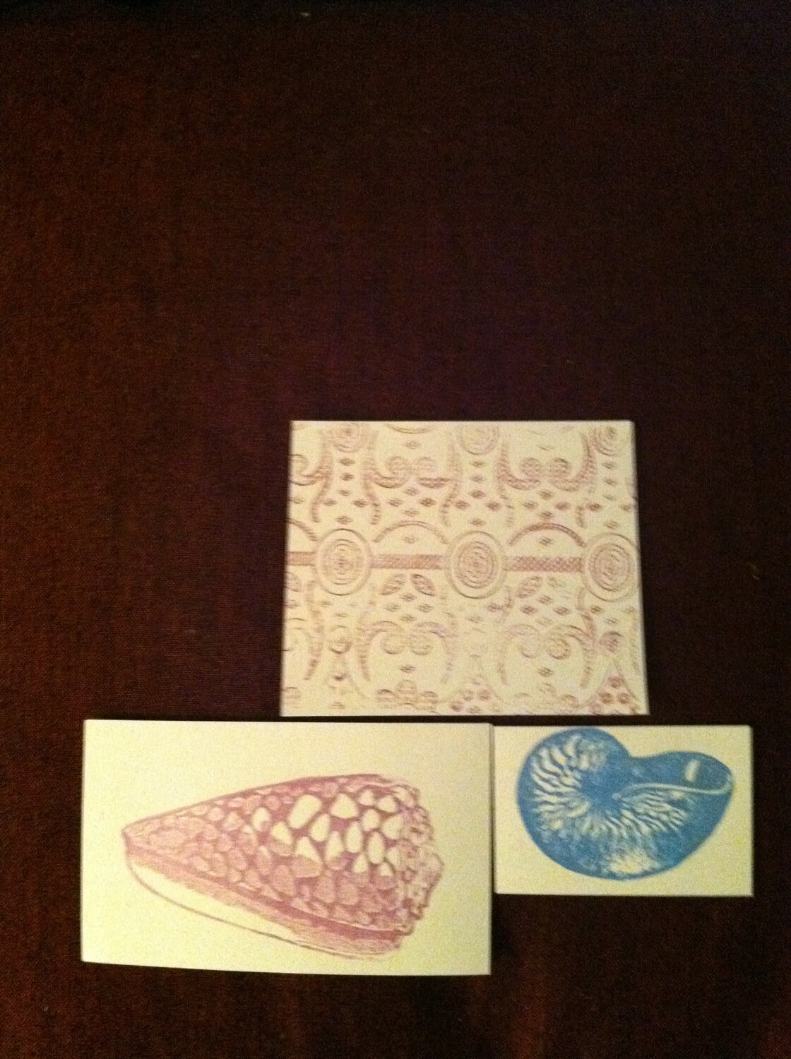 Seashell Rubber Stamps