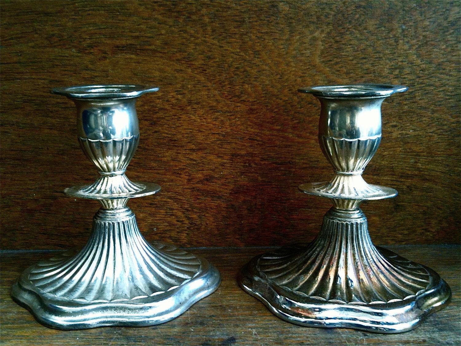 Vintage English Candlestick Pair