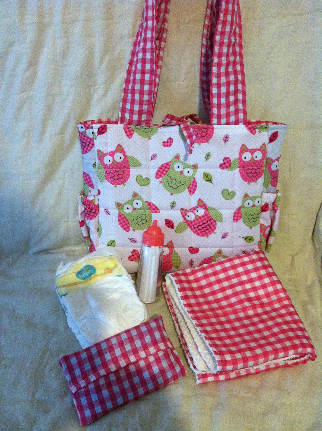 Quilted Baby Doll Diaper Bag