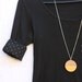Wooden Laser Cut Neon Dipped Photo Locket Orange