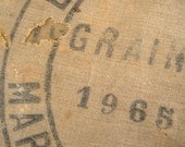 1965 Burlap grain sack FRENCH Mill