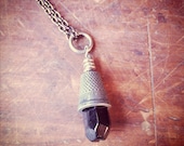 Thimble & Stone Necklace