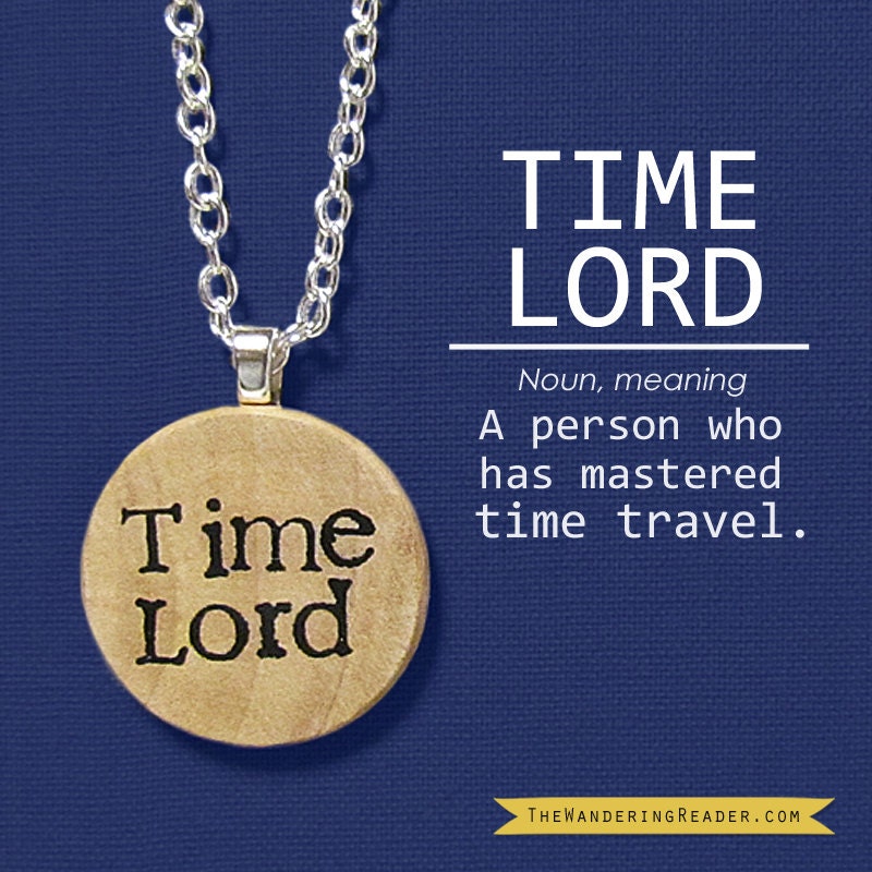 Time Lord Doctor Who Inspired Hand Stamped Pendant Necklace - Dr Who Jewelry