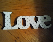 Spot of Love in Black & White Sign Wall Hanging