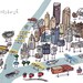Pittsburgh- Skyline, Bridges, Rivers (8x10)