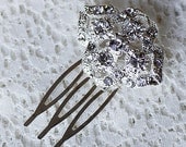 Rhinestone Bridal Hair Comb Beach Wedding Jewelry Crystal Hairpin Clip FREE Combine Shipping US CM055LX