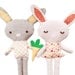 Bunny Doll PDF Sewing Pattern Bunny Softie Plush Toy Pattern With Carrot