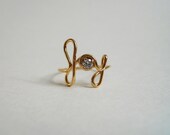 Christmas Joy Ring 14K Gold Filled Word Art