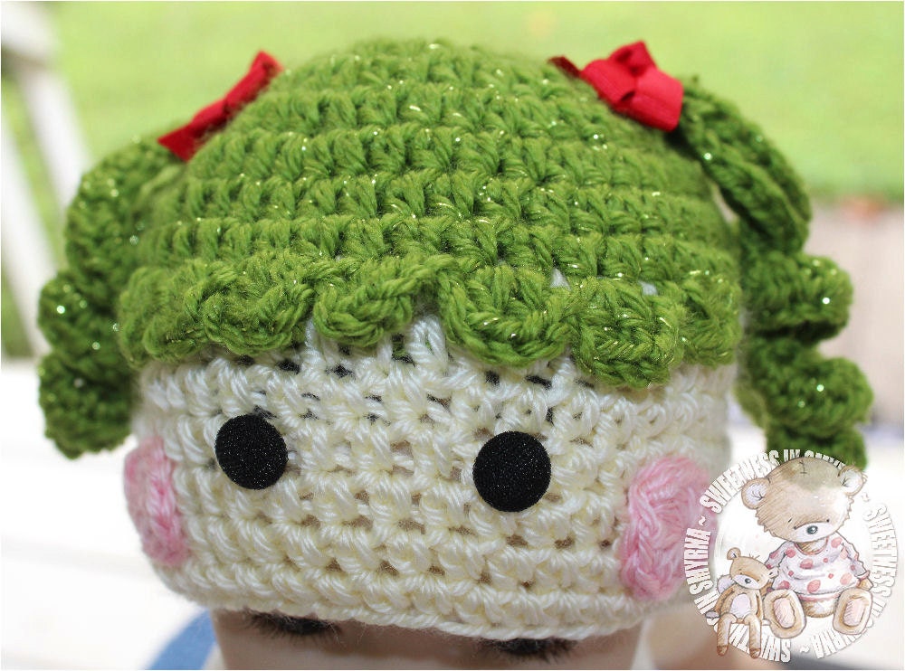 Baby Hat, Green, Baby Girl, Hat, LaLa Loopsy, 0 to 3 months, Photo Prop, READY TO SHIP