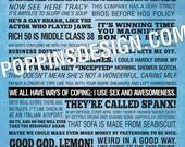 11x17 30 Rock JACK DONAGHY Quotes Poster