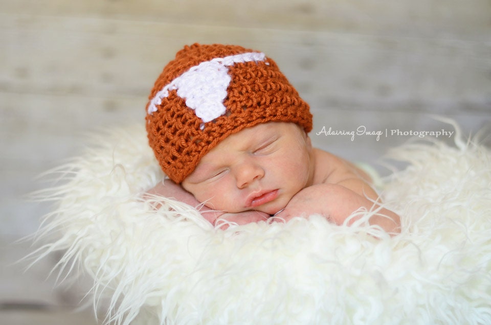 Texas Longhorn beanie -- Newborn Photography Prop