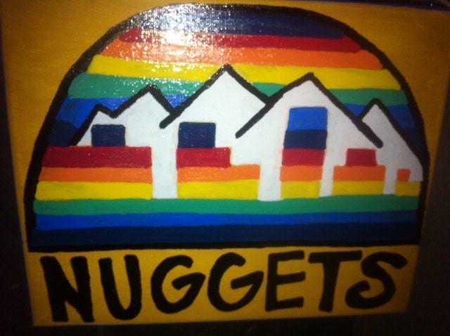 Hand Painted Canvas - 8x10 - Denver Nuggets