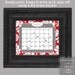Custom Damask Calendar - 16x20 JPEG Digital/Printable File - You Choose Your Color - You Print