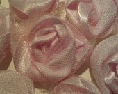 Hand Rolled Silk Flower Rose Rosettes