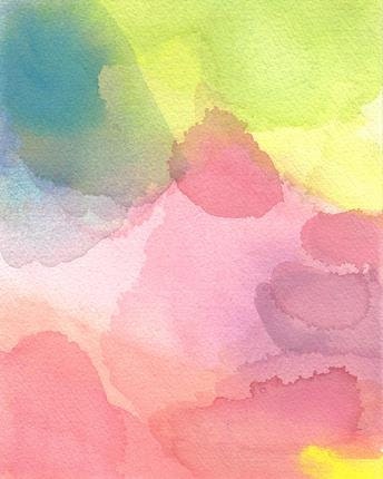 Art Print, Watercolor Painting, Large Size, Air
