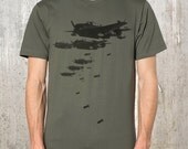 Retro Styled Bomber Planes T-Shirt - Men's / Unisex American Apparel T-Shirt - Available in S, M, L, XL and 2XL