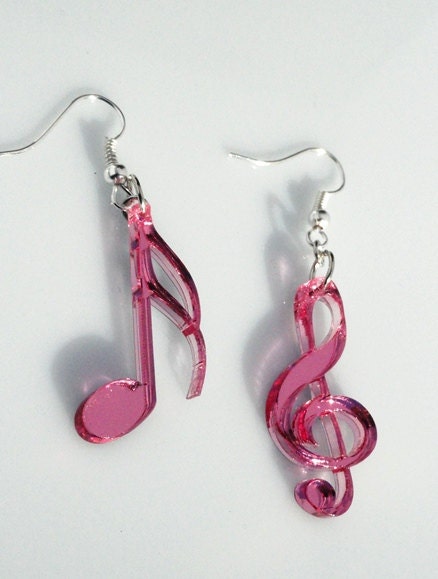 Musical Symbol Earrings Notes