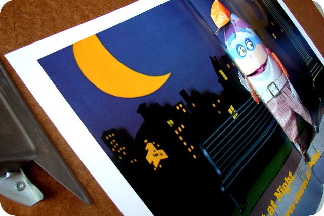 1979 Public Safety Poster, "Be Bright At Night", Bilingual