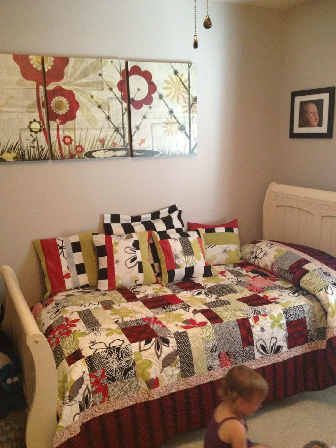 UPcycle Baby Bedding to TWIN quilt REcycle