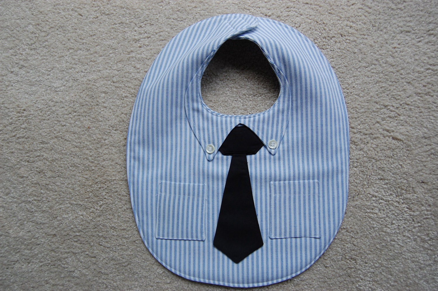 Dress Shirt and Tie Bib---The Little Businessman Bib