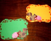 zombie squirrels want your brains - set of tags