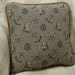 Nautical Ship's Bell Tapestry Pillow in Driftwood