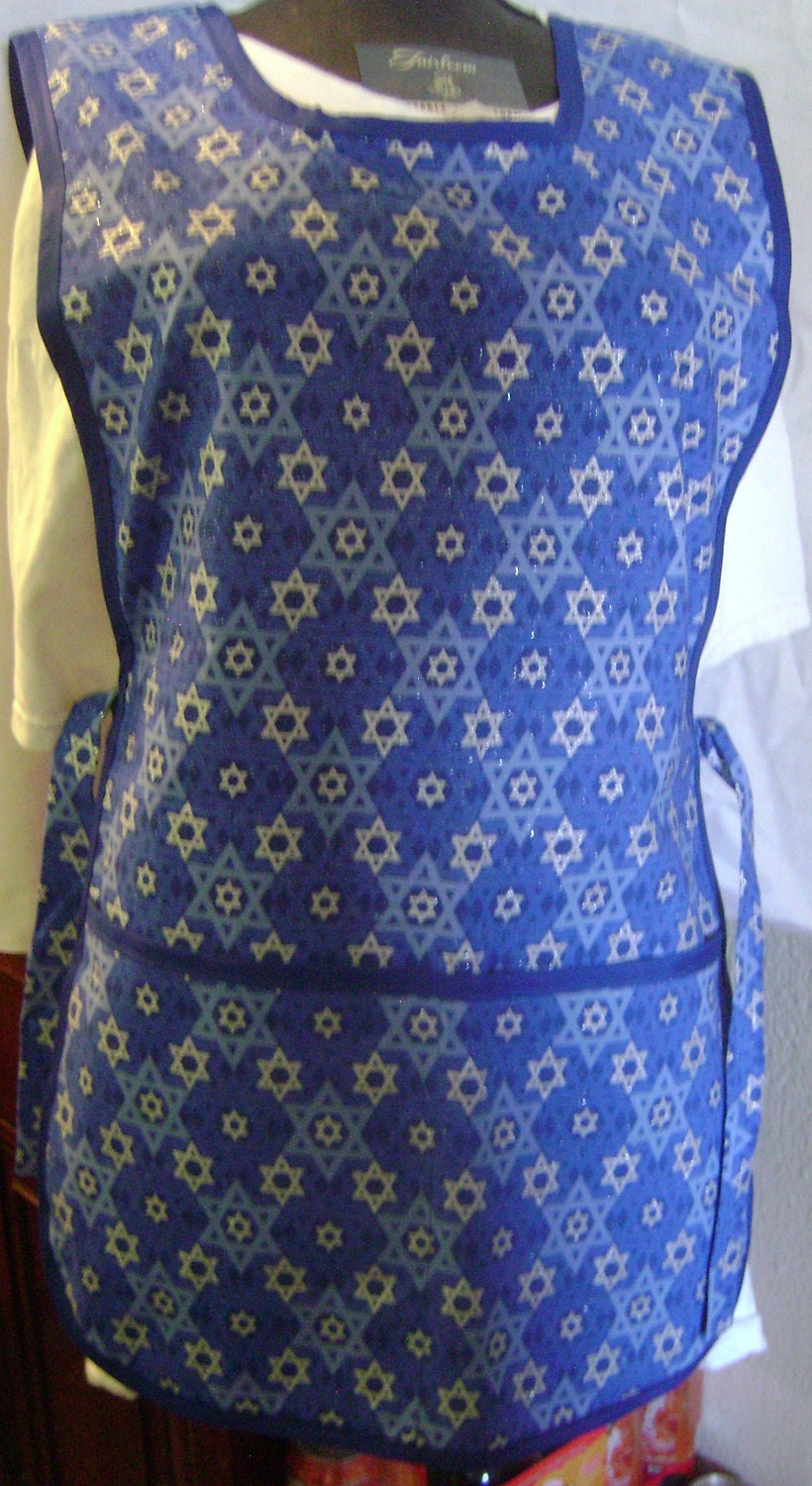 Cobbler Aprons with White and Blue Stars (108) Sizes Medium and Large