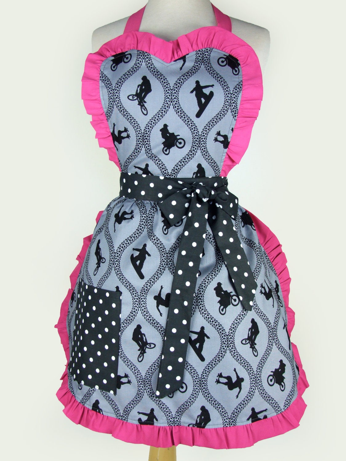 Apron Extreme Sports Lovers Retro Inspired Apron FREE SHIPPING