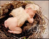 GOLDEN LULLABY Feather Princess Butterfly Fairy Wings & Headband Set