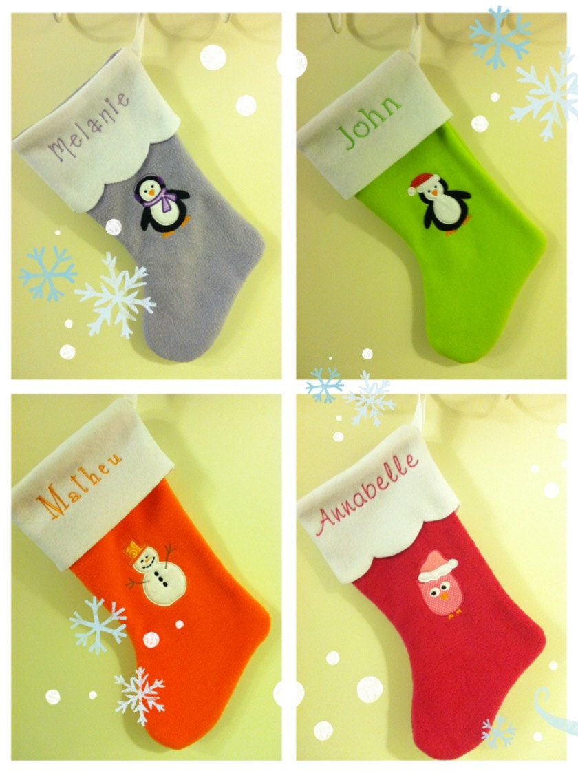MADE TO ORDER - Christmas Stockings with name