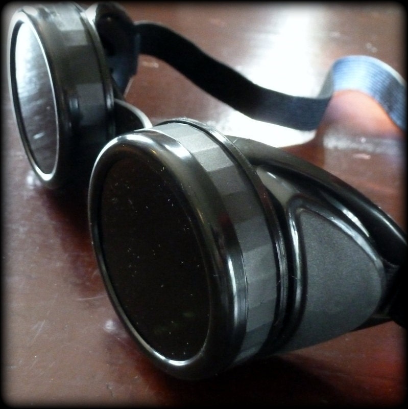 Victorian Steampunk goggles aviator victorian welding biker eye cup