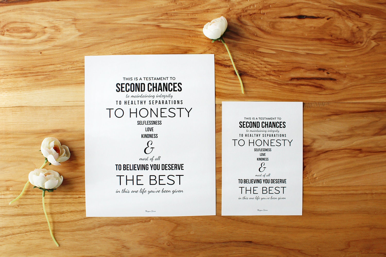 Across the Pond Blogger Megan Stearn's Printable Quote Typography . Download and Print Image . 8x10 and 5x7 Included