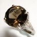 Reserved for M.R. Smokey quartz high profile sterling silver cocktail ring s7, gifts for her, fine jewelry, birthday, "Girls Night Out"