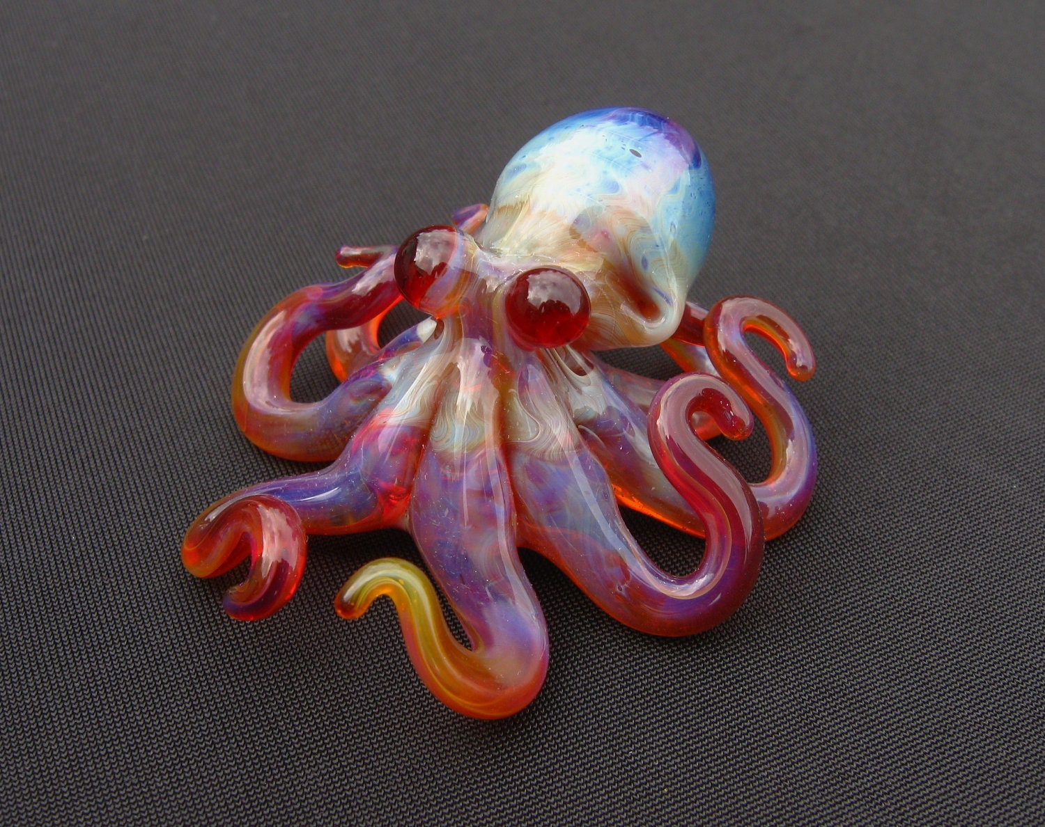 Small Glass Octopus Purple Haze